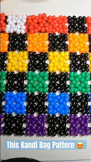 This Kandi Bag Pattern 😍 | Satisfying Beaded Bag Design