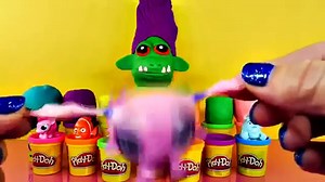 Giant Zelf Play Doh Surprise Egg   11 Playdoh Surprise Eggs Nemo MLP Littlest Pet Shop Monsters Inc