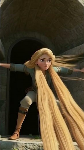 The Girl with the Golden Hair #rapunzel #shorts | 3D Fairy Tales for Kids
