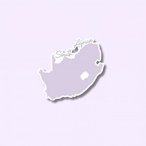 South Africa Map Sticker | Decal for Laptop, Suitcase, Water Bottle | Travel, Gift, Journal - Etsy