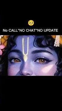 No CALL" NO CHAT" NO UPDATE 🥺 #radhakrishna #shorts
