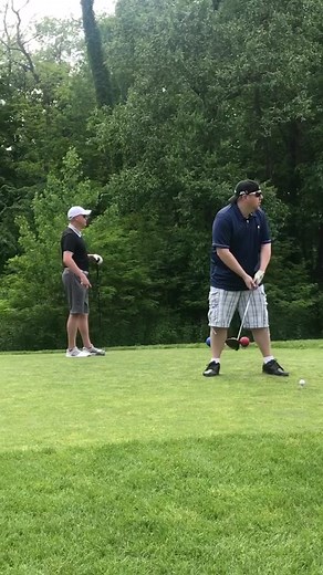 One of the best pranks we’ve ever seen! 🤣 #golf #golftiktok #swingandamiss #pranks #prankwar #airhornprank #airhornnoise #fyp #PINKHolidayRemix