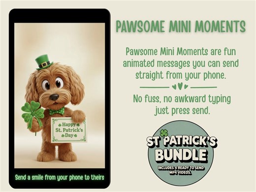 Happy St Patrick’s Day Animated Video Bundle | Fun MP4 Messages (digital Download) - Etsy UK