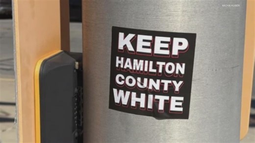 'Keep Hamilton County white' stickers, racist symbols popping up around central Indiana
