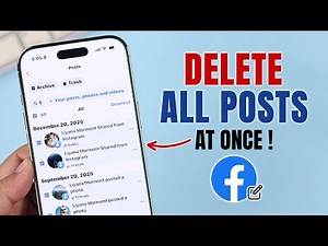 How to Delete All Facebook Posts at Once! [2026 latest Guide]