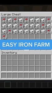 Easiest iron farm ever! Designed by ianxofour #minecraft #mcyt #mc #f...