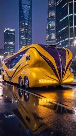 The Future of Travel! 🚍 ✨#FuturisticBus #FutureOfTransportation #SmartBus