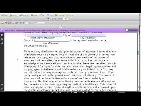 How to Fill Out a Limited Power of Attorney Form