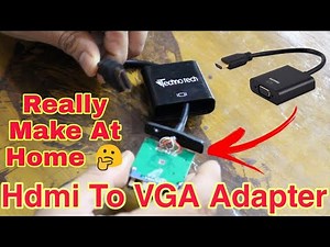 How to make HDMI to VGA Cable Adapter make at home, Best HDMI to VGA Adapter, Anand Master Ji