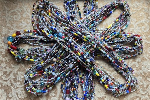 Etg25--four Dozen Glass Mardi Gras Necklaces From New Orleans Carnival Parade - Etsy