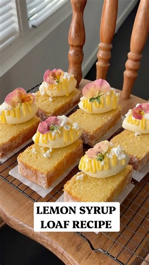 Lemon syrup loaf recipe 🍋