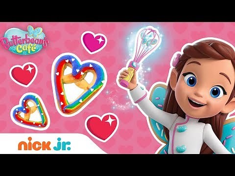 Heart-Shaped Rainbow Pretzel Valentine’s Day Recipe 🥨| Butterbean’s Café | Nick Jr.