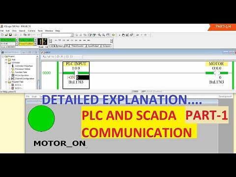 ALLEN BRADLEY PLC AND INTOUCH SCADA COMMUNICATION (RSLOGIX 500) PART-1