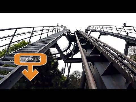Oblivion [4K] Front Seat POV - Alton Towers Resort