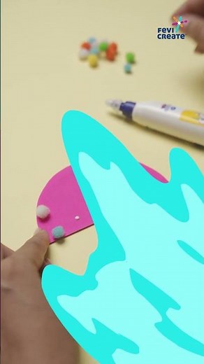 How to Make a Jellyfish Wall Decor 🪼 | Easy Paper Craft for Kids | Fevicreate