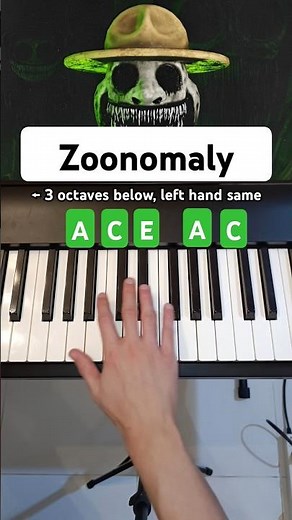 Zoonomaly Piano Tutorial and how to play the opening