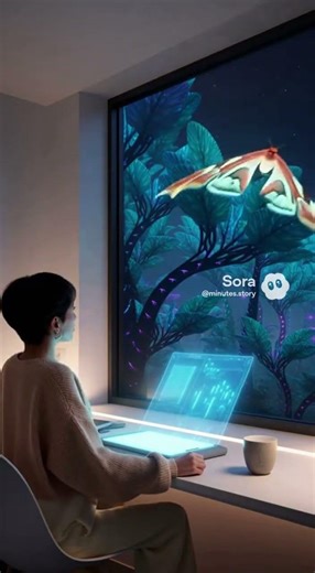 Future Study Interrupted by GIANT Bioluminescent Moth #scifi #shorts