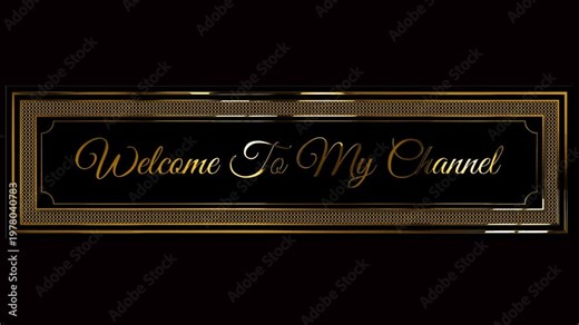 golden frame intro and outro social media golden text animation green screen background
