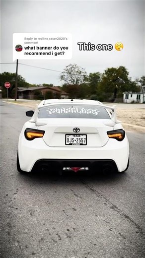 “What Senseless window banner should I get for my car?”