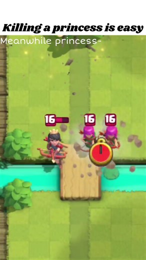 defeating a princess #clashroyale #clashroyalememes #gaming #supercell #gamingmemes
