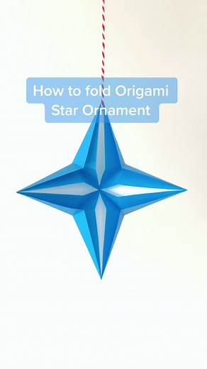 DIY Traditional Origami Star Ornament Tutorial