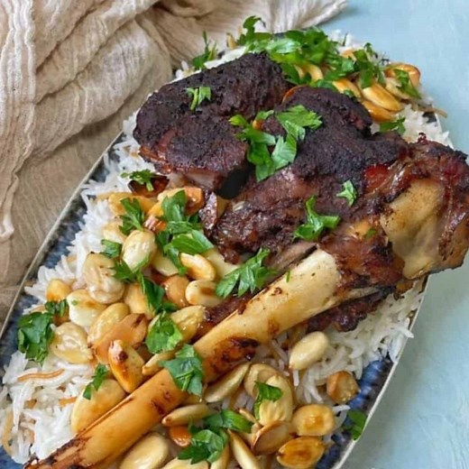 Slow Cooked Goat Shoulder