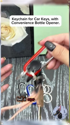 High-End Metal Double Ring Keychain for Stylish Convenience