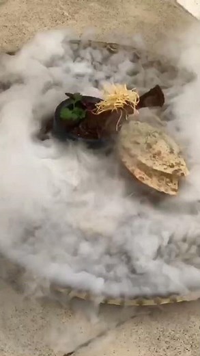 how to Liquid nitrogen food presentation/ liquid nitrogen food/ cooking skill with liquid nitrogen/