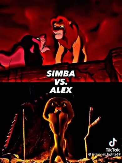 Simba💛vs Alex🧡 #edits #lionking #madagascar2