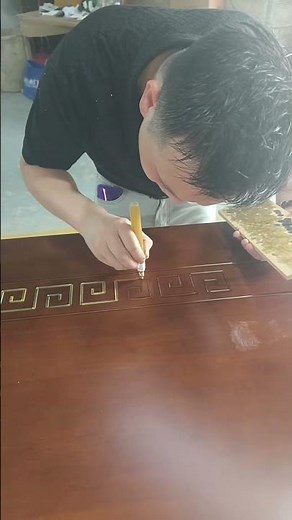 Hand-painted door patterns, manual floral carving on doors, decorative line drawing by hand #hand