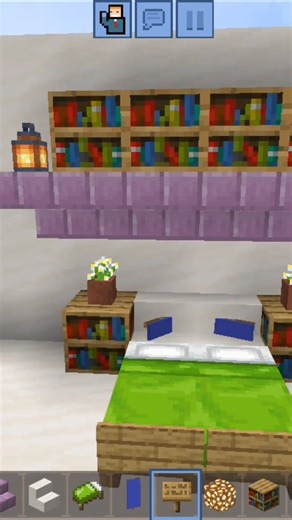 Minecraft design Bed #minecraft #shorts