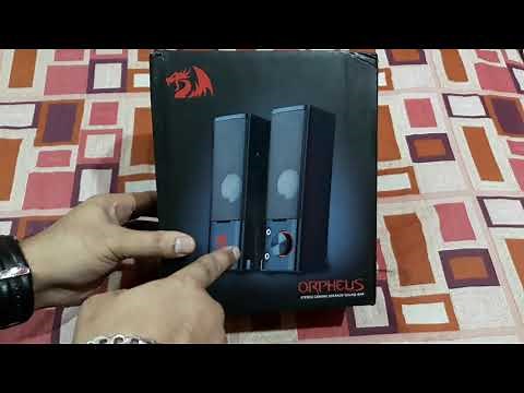 Redragon Orpheus GS550 Stereo Gaming Speaker Soundbar for PC with Red LED Backlight // The technoboy
