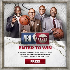 🚨 GIVEAWAY 🚨 Celebrate the start of an iconic season with exclusive NBA on TNT memorabilia. FREE while supplies last! | TNT Sports US