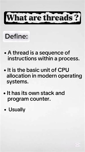 What are threads || Define thread #trending #viral #video #increase #knowledge #computer #education