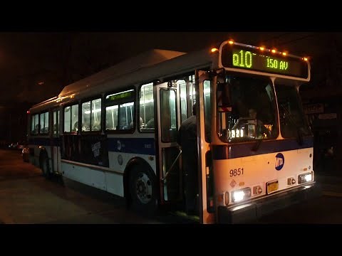 MTA Bus Company 1998-1999 Orion V CNG 9851 On The Q10 @ Lefferts Blvd & 101st Avenue