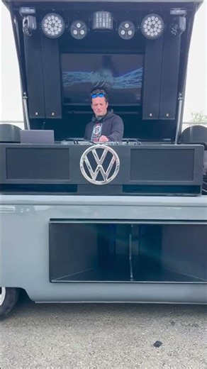 #shorts VW minivan turned into DJ booth