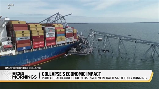 7.6K views · 42 reactions | More than 30,000 vehicles traveled over Baltimore’s Francis Scott Key Bridge every day — and more than $80 billion of goods passed under it last year. Its collapse will have shockwaves, experts and government officials say. https://cbsn.ws/49eImiw | CBS Mornings | Facebook