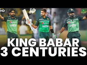 King Babar Azam 3 Consecutive Centuries | PCB | MA2L