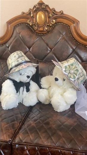 Handmade Money Fedora Hat #moneygift #moneyhat #fedorahat #weddinggift #origami