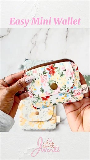 ‪@JulieJewelsWorld‬ Easy Mini Zipper Wallet #beginnerfriendly #diyprojects #diy #howto
