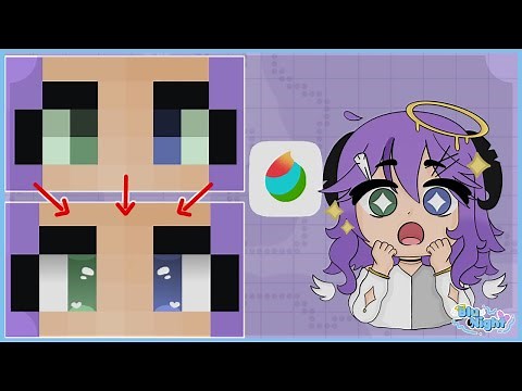 How To Make HD Minecraft Eyes | Medibang Paint Tutorial