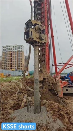 How to Drive Long Pile Foundations into Concrete Properly #feed#construction #building
