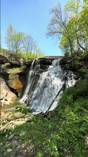 Brandywine Falls | Ohio’s Majestic Waterfall in Cuyahoga Valley National Park. #shorts #fyp
