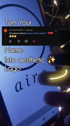 aira name logo #logo #shorts