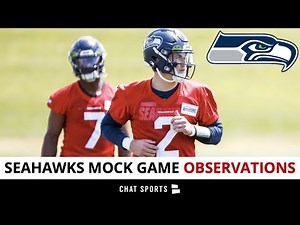 Drew Lock HIGHLIGHTS Seahawks Mock Game + Kenneth Walker III Versatility & WR Depth | Seahawks News