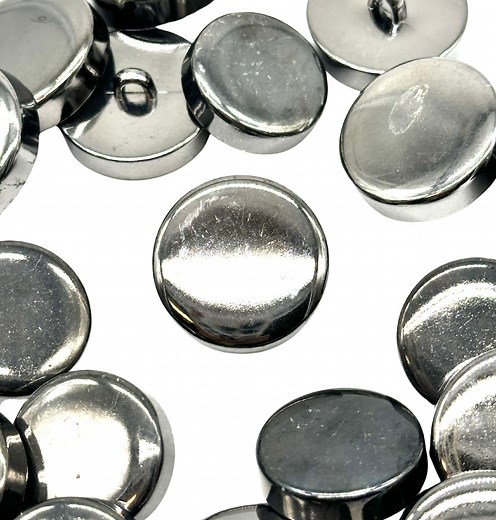 Vintage Pewter Metal Shank Buttons: Classic Sewing Buttons (set of 12) - Etsy