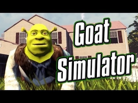 Goat Simulator Funny Moments - Shrek! Goat Fighting! Angel Goat!