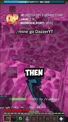 this money making mine on minecraft prisons is broken...