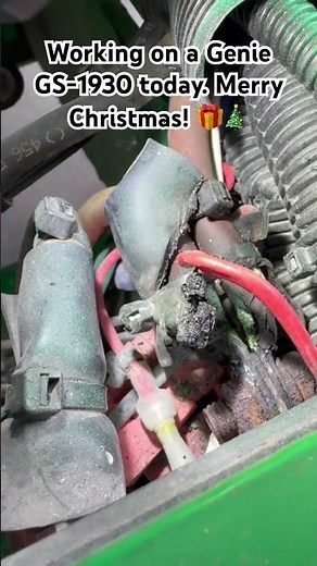 Genie GS-1930 scissor lift with multiple problems! Burnt cables and damaged joystick! #forklift