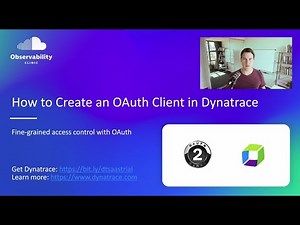 Create an OAuth Client in Dynatrace